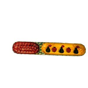 Vintage Hand-Painted Italian Serving Tray  - 18” long from Amalfi Coast